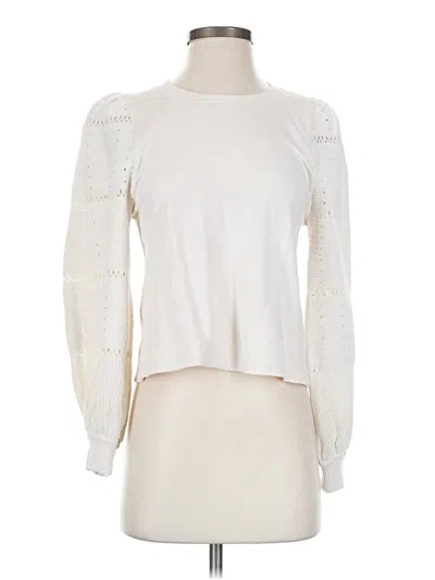 Pre-owned Splendid Cardigan Sweater In Ivory