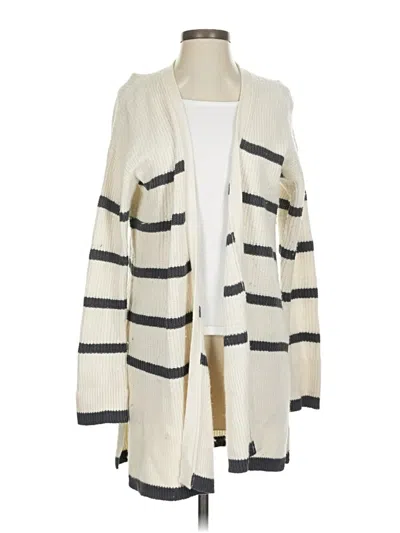 Pre-owned Splendid Cardigan Sweater In Ivory