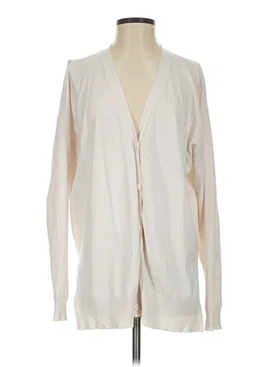 Pre-owned Splendid Cardigan Sweater In Ivory