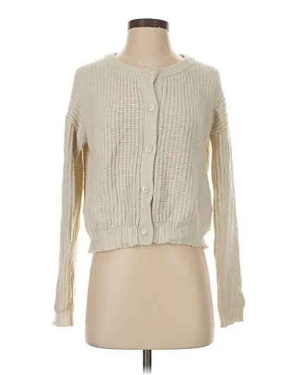 Pre-owned Splendid Cardigan Sweater In Ivory