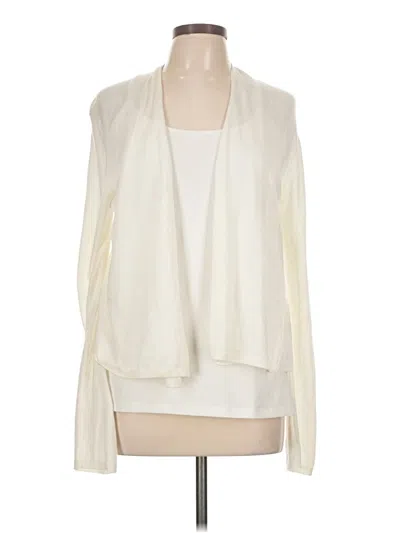 Pre-owned Splendid Cardigan Sweater In Ivory