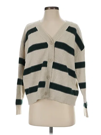 Pre-owned Splendid Cardigan Sweater In Ivory