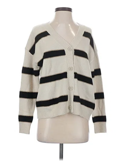 Pre-owned Splendid Cardigan Sweater In Ivory