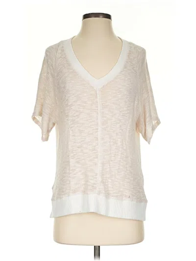 Pre-owned Splendid Cardigan Sweater In Ivory
