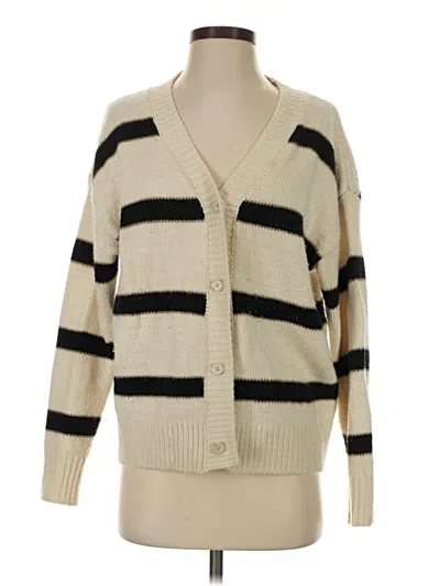 Pre-owned Splendid Cardigan Sweater In Ivory