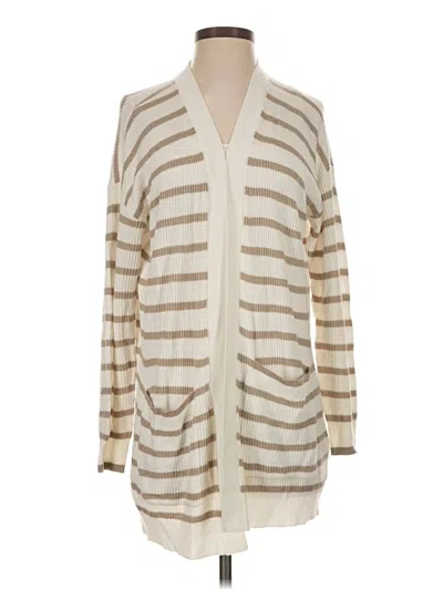 Pre-owned Splendid Cardigan Sweater In Ivory