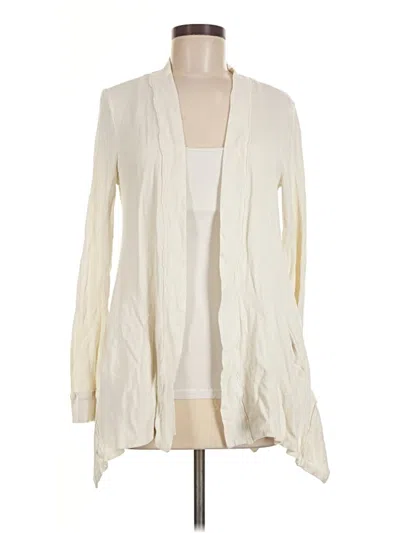 Pre-owned Splendid Cardigan Sweater In Ivory