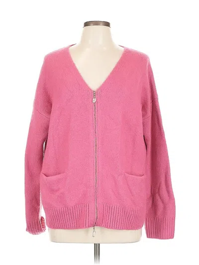 Pre-owned Splendid Cardigan Sweater In Pink
