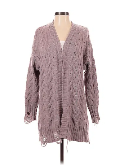 Pre-owned Splendid Cardigan Sweater In Purple