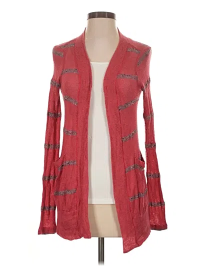 Pre-owned Splendid Cardigan Sweater In Red