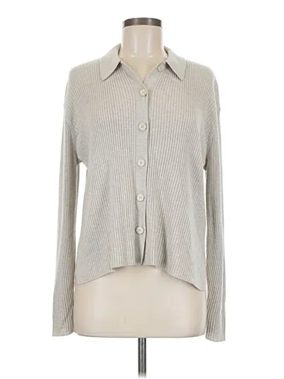 Pre-owned Splendid Cardigan Sweater In Silver