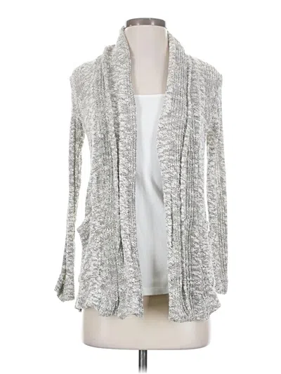 Pre-owned Splendid Cardigan Sweater In Silver