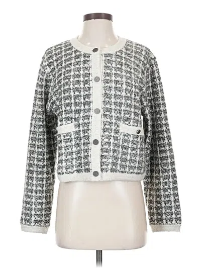 Pre-owned Splendid Cardigan Sweater In Silver