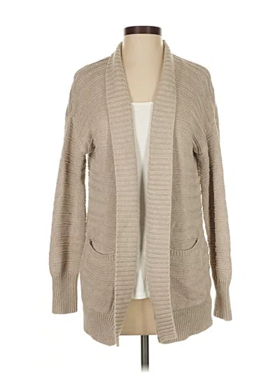 Pre-owned Splendid Cardigan Sweater In Tan