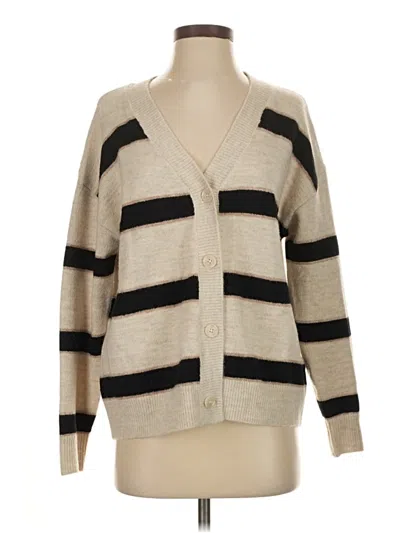 Pre-owned Splendid Cardigan Sweater In Tan