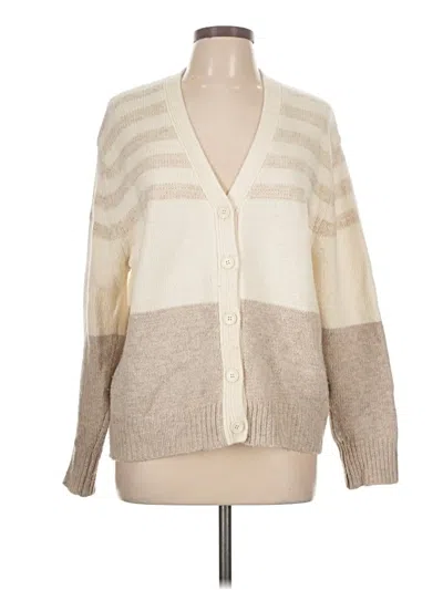 Pre-owned Splendid Cardigan Sweater In Tan
