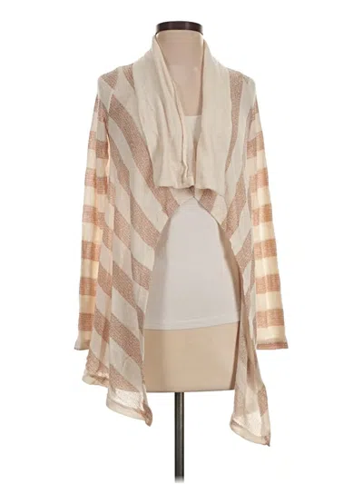 Pre-owned Splendid Cardigan Sweater In Tan