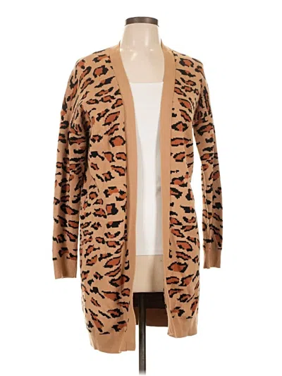 Pre-owned Splendid Cardigan Sweater In Tan