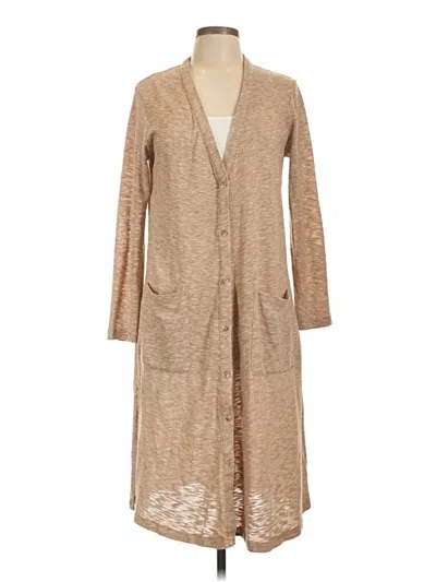 Pre-owned Splendid Cardigan Sweater In Tan