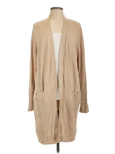 Pre-owned Splendid Cardigan Sweater In Tan