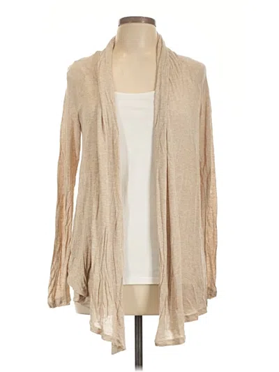 Pre-owned Splendid Cardigan Sweater In Tan