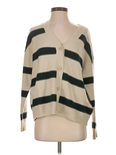Pre-owned Splendid Cardigan Sweater In Tan