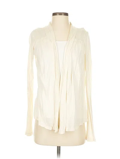 Pre-owned Splendid Cardigan Sweater In White