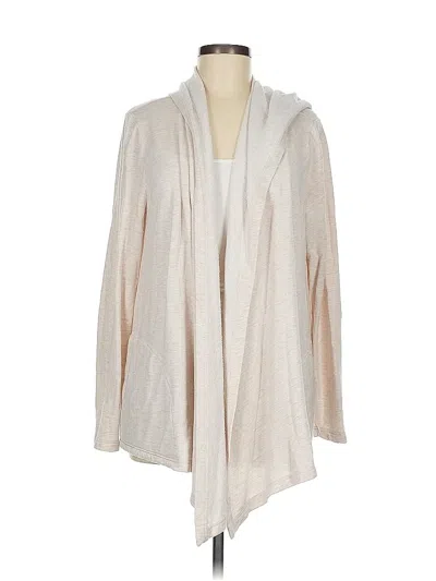 Pre-owned Splendid Cardigan Sweater In White