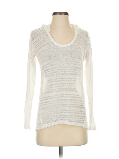 Pre-owned Splendid Cardigan Sweater In White