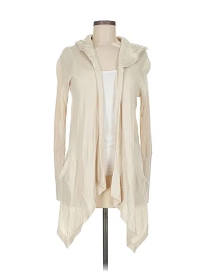 Pre-owned Splendid Cardigan Sweater In White