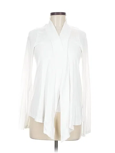 Pre-owned Splendid Cardigan Sweater In White