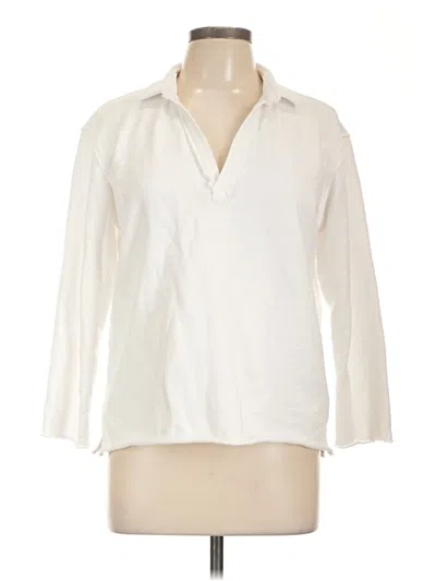 Pre-owned Splendid Cardigan Sweater In White