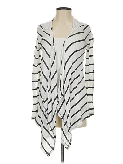 Pre-owned Splendid Cardigan Sweater In White