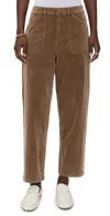Splendid Carissa Corduroy Pants Dark Saddle In Nude
