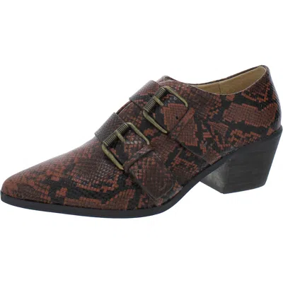 Splendid Carla Ii Womens Leather Snake Print Shooties In Multi