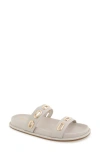 Splendid Carmen Slide Sandal In White Sand