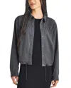 Splendid Caroline Elastic-waist Blouson Jacket In Lead