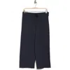 Splendid Carrie Ankle Crop Wide Leg Terry Pants In Navy