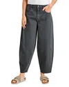 Splendid Carson Barrel Leg Pants In Evergreen