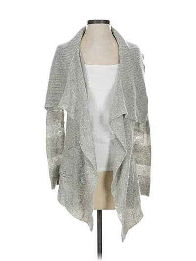 Pre-owned Splendid Cashmere Cardigan Sweater In Gray