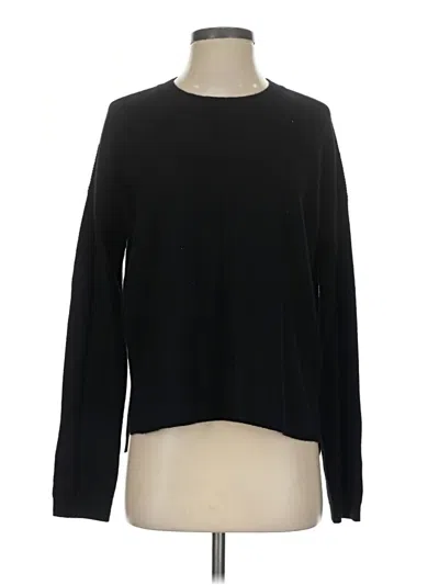 Pre-owned Splendid Cashmere Pullover Sweater In Black