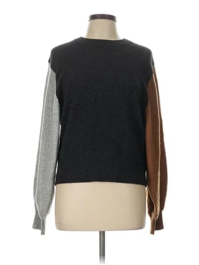 Pre-owned Splendid Cashmere Pullover Sweater In Gray