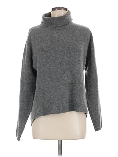 Pre-owned Splendid Cashmere Pullover Sweater In Gray
