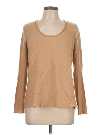Pre-owned Splendid Cashmere Pullover Sweater In Tan