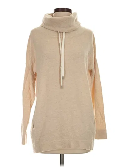 Pre-owned Splendid Cashmere Pullover Sweater In Tan