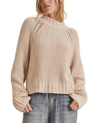 Splendid Cassidy Mock Neck Sweater In Brown