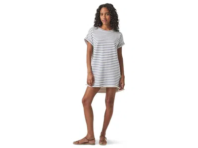 Splendid Cassie Terry Striped Dress In Gray