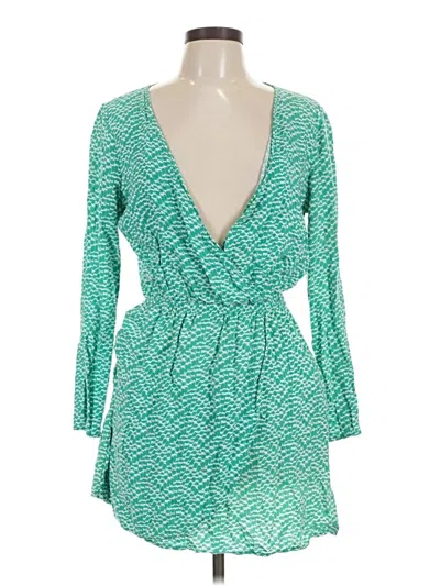 Pre-owned Splendid Casual Dress In Green