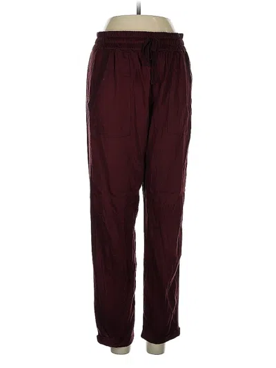 Pre-owned Splendid Casual Pants In Burgundy