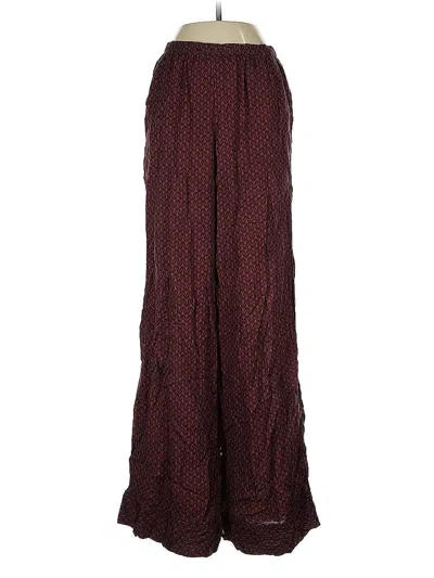 Pre-owned Splendid Casual Pants In Burgundy